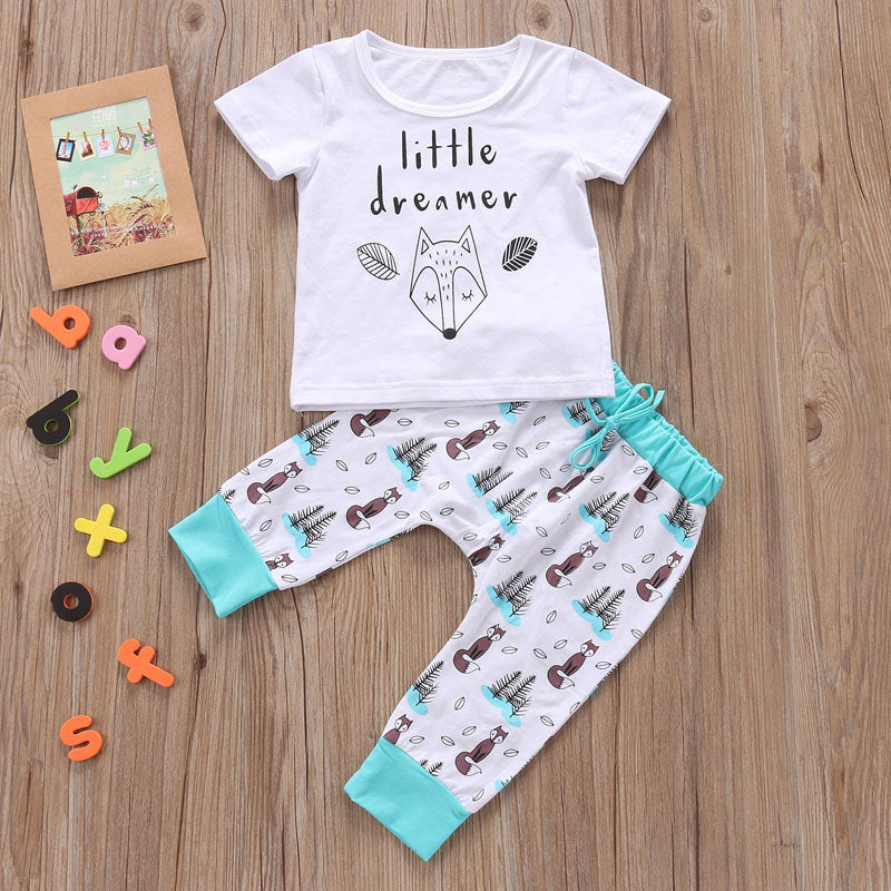 Newborn Baby Clothes Set T-shirt Tops Pants Little Boys and Girls Outfits Mohsin Aziz