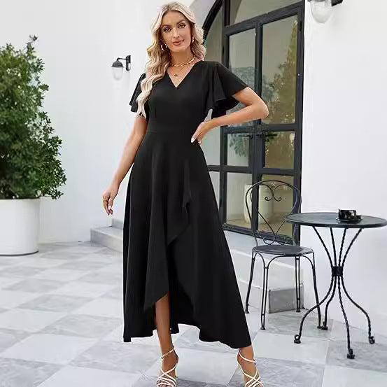 European And American Satin Women's Evening Dress Mohsin Aziz